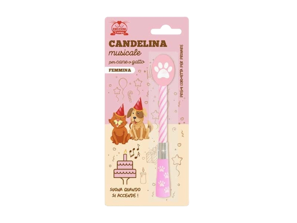 Candelina Musicale Cane⁄gatto Femmina