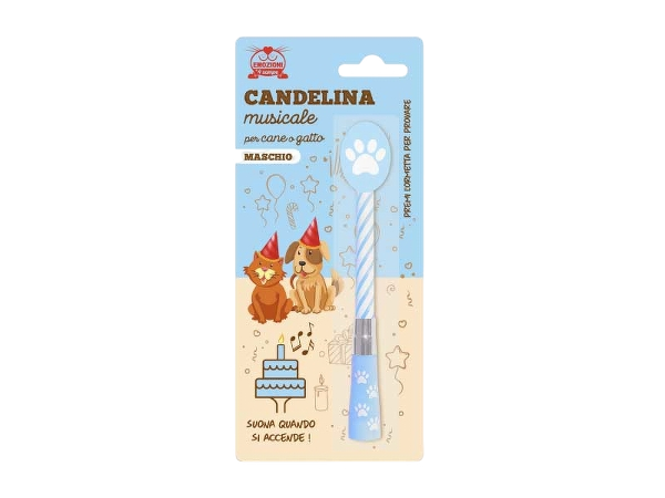 Candelina Musicale Cane⁄gatto Maschio